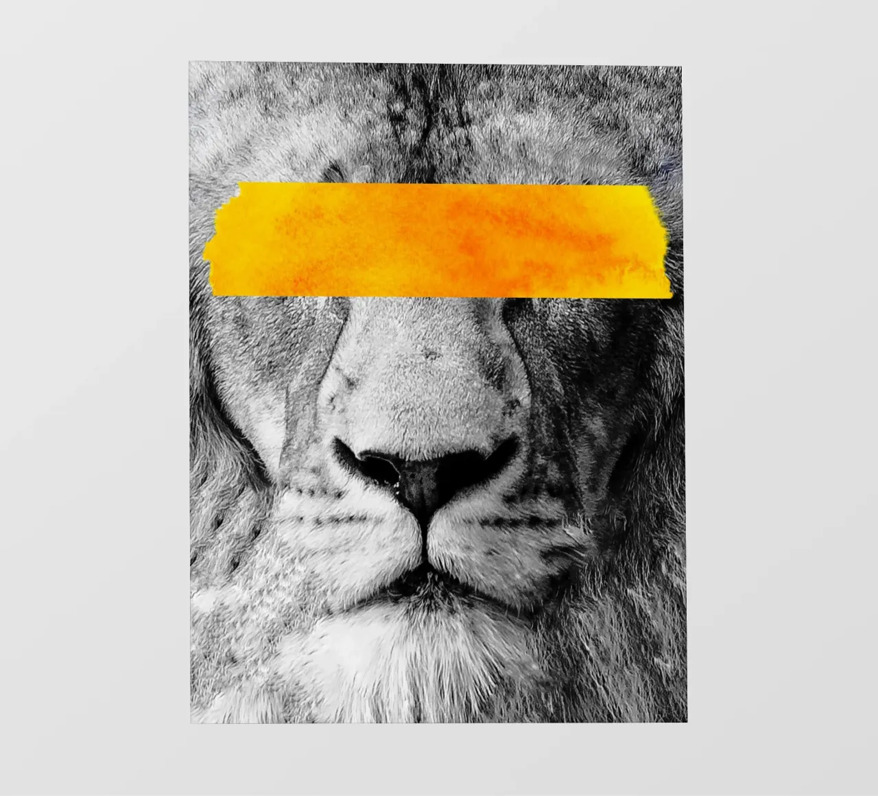 Afro Lion telo in pvc da Mathudace Créas