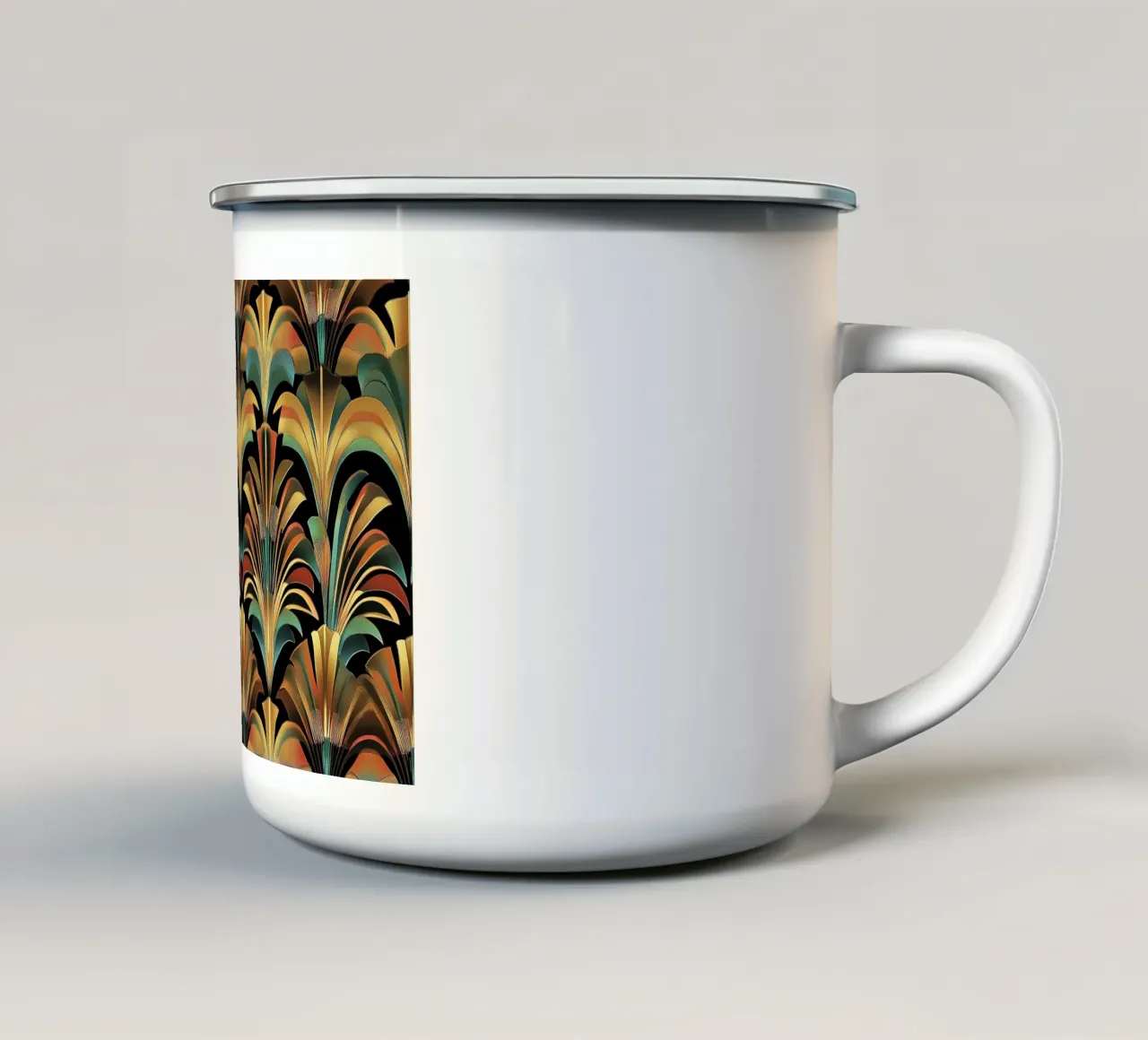 Art déco tazza in smalto da Nikis Art Studio