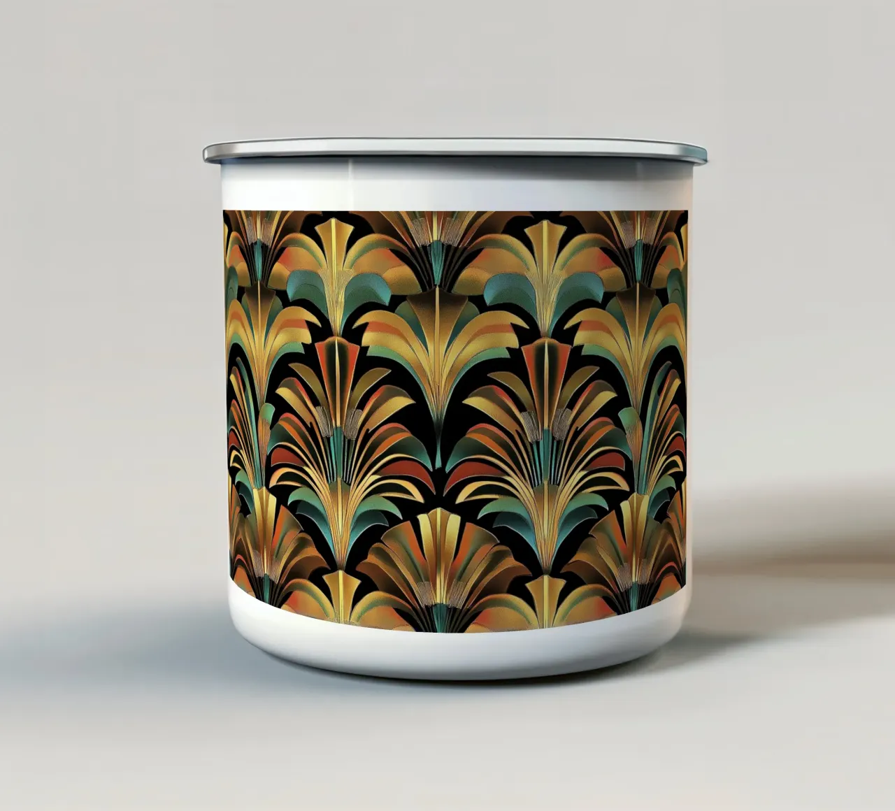 Art déco tazza in smalto da Nikis Art Studio