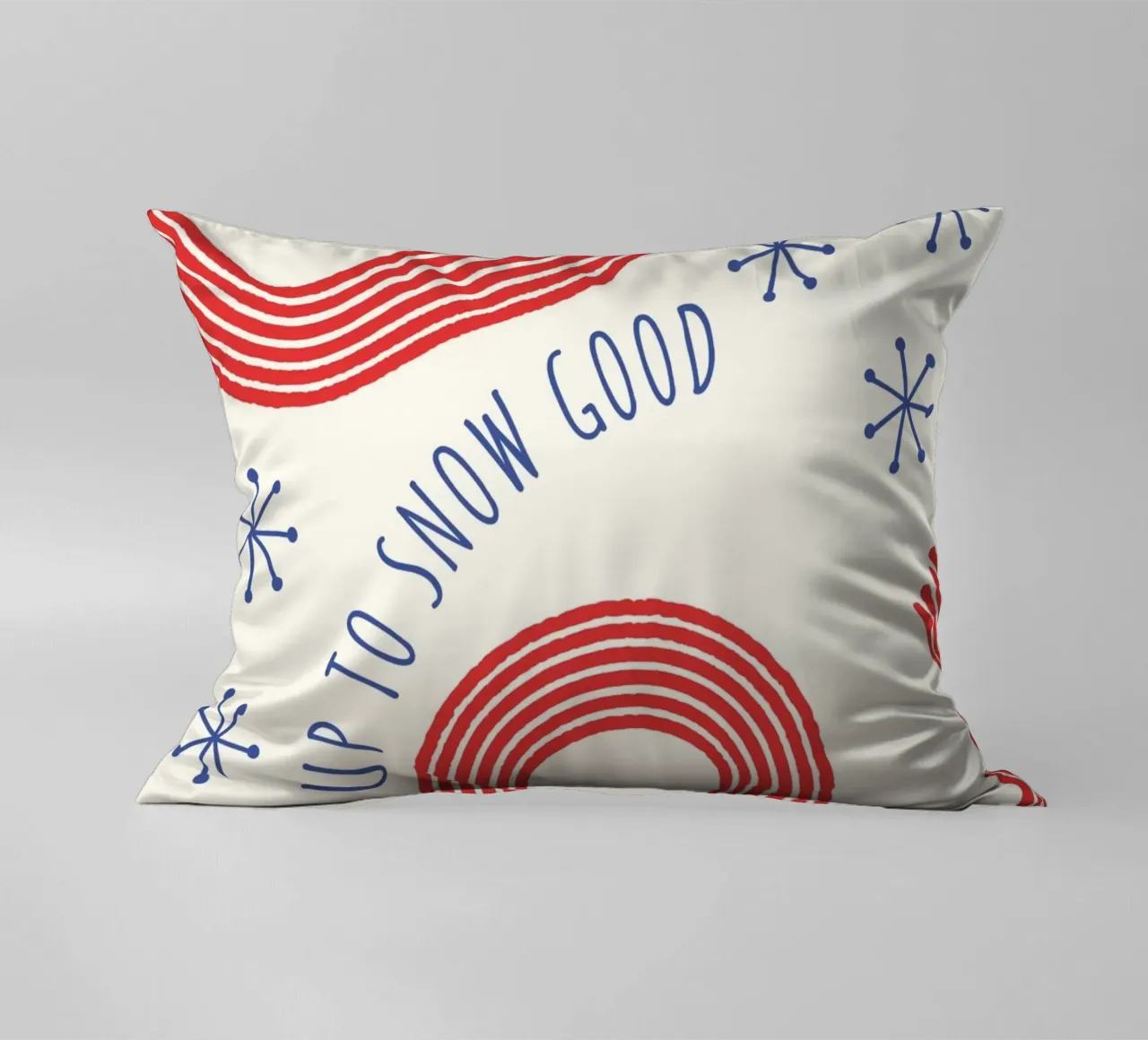 Up To Snow Good  |  Fun Christmas Print cuscino da PrintCessStudio