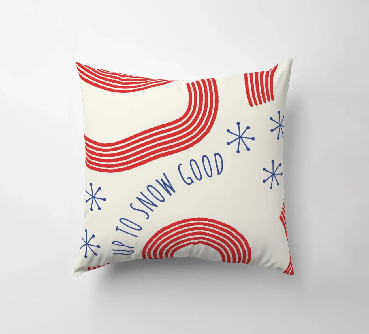 Up To Snow Good  |  Fun Christmas Print cuscino da PrintCessStudio
