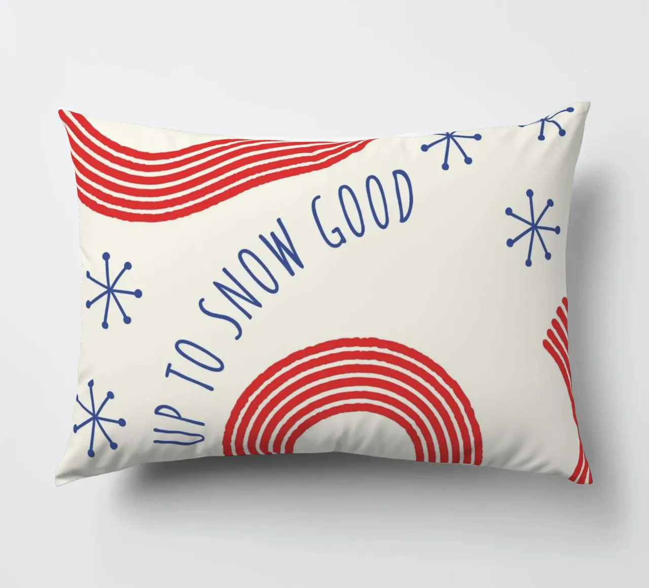 Up To Snow Good  |  Fun Christmas Print cuscino da PrintCessStudio