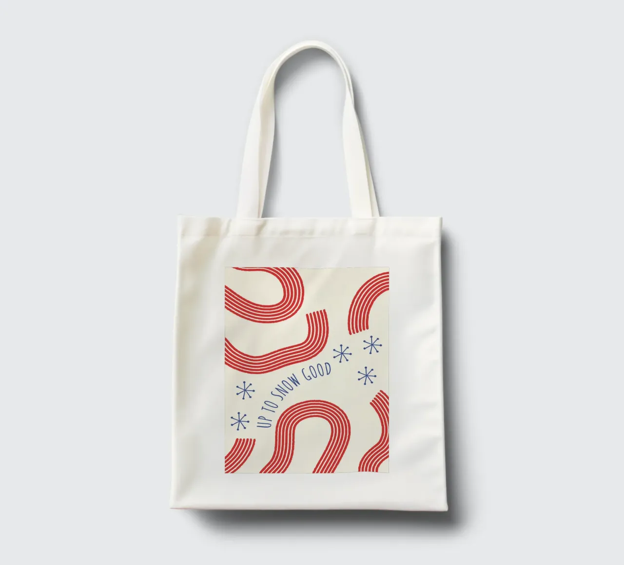Up To Snow Good  |  Fun Christmas Print borsa in juta da PrintCessStudio