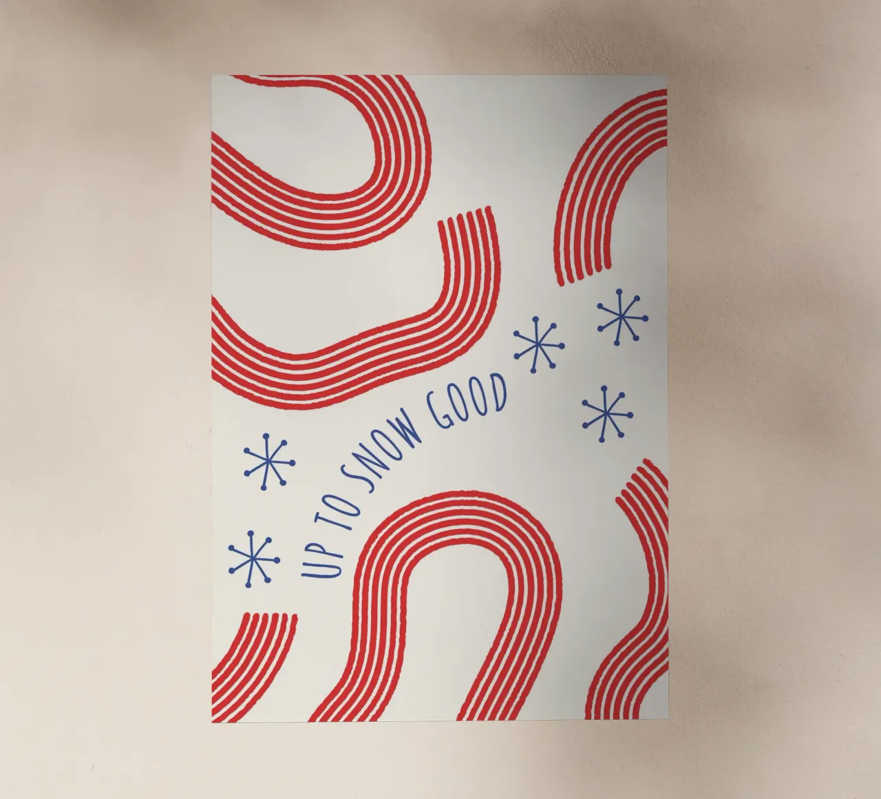Up To Snow Good  |  Fun Christmas Print pellicola backlit da PrintCessStudio