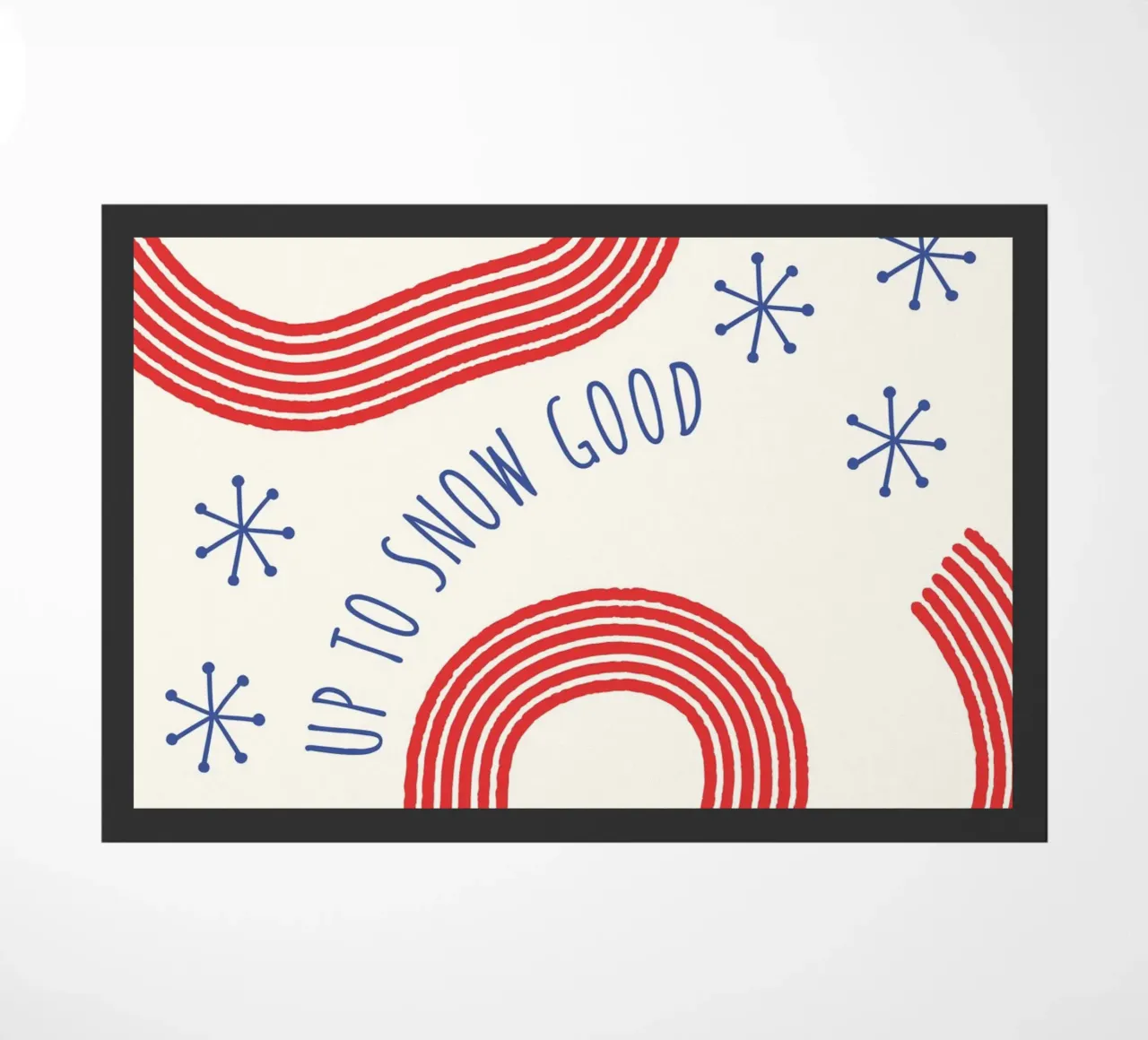 Up To Snow Good  |  Fun Christmas Print zerbino da PrintCessStudio