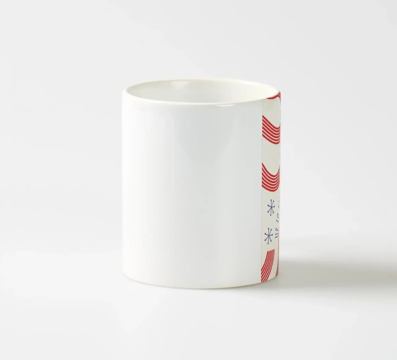 Up To Snow Good  |  Fun Christmas Print tazza in ceramica da PrintCessStudio