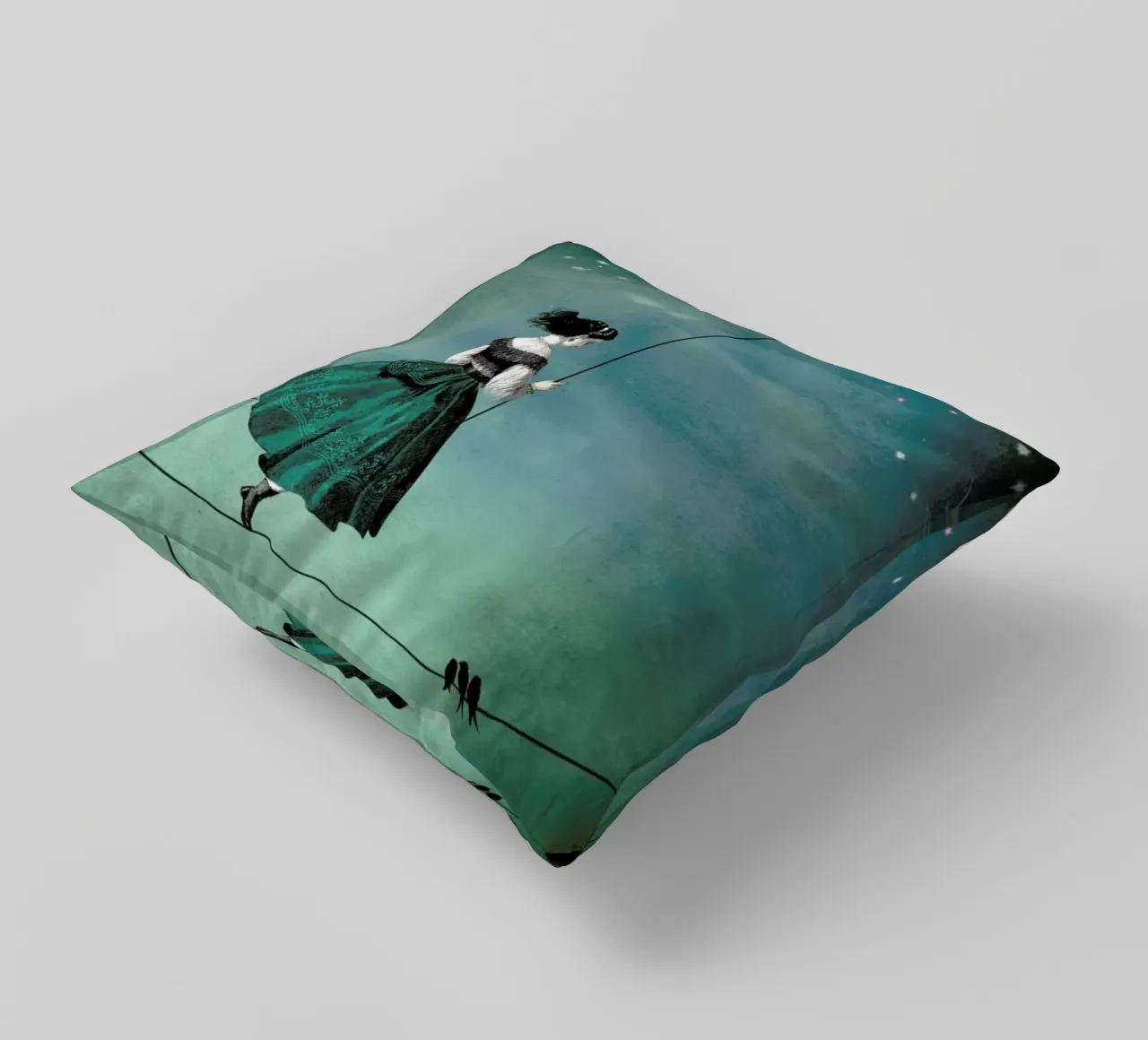 Moonwalk decorative cushion by Catrin Welz-Stein