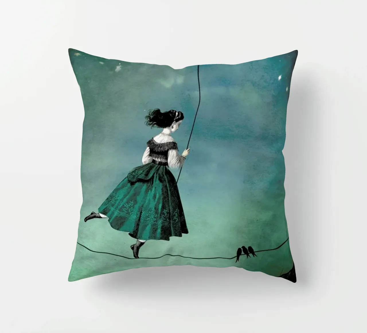 Moonwalk decorative cushion by Catrin Welz-Stein