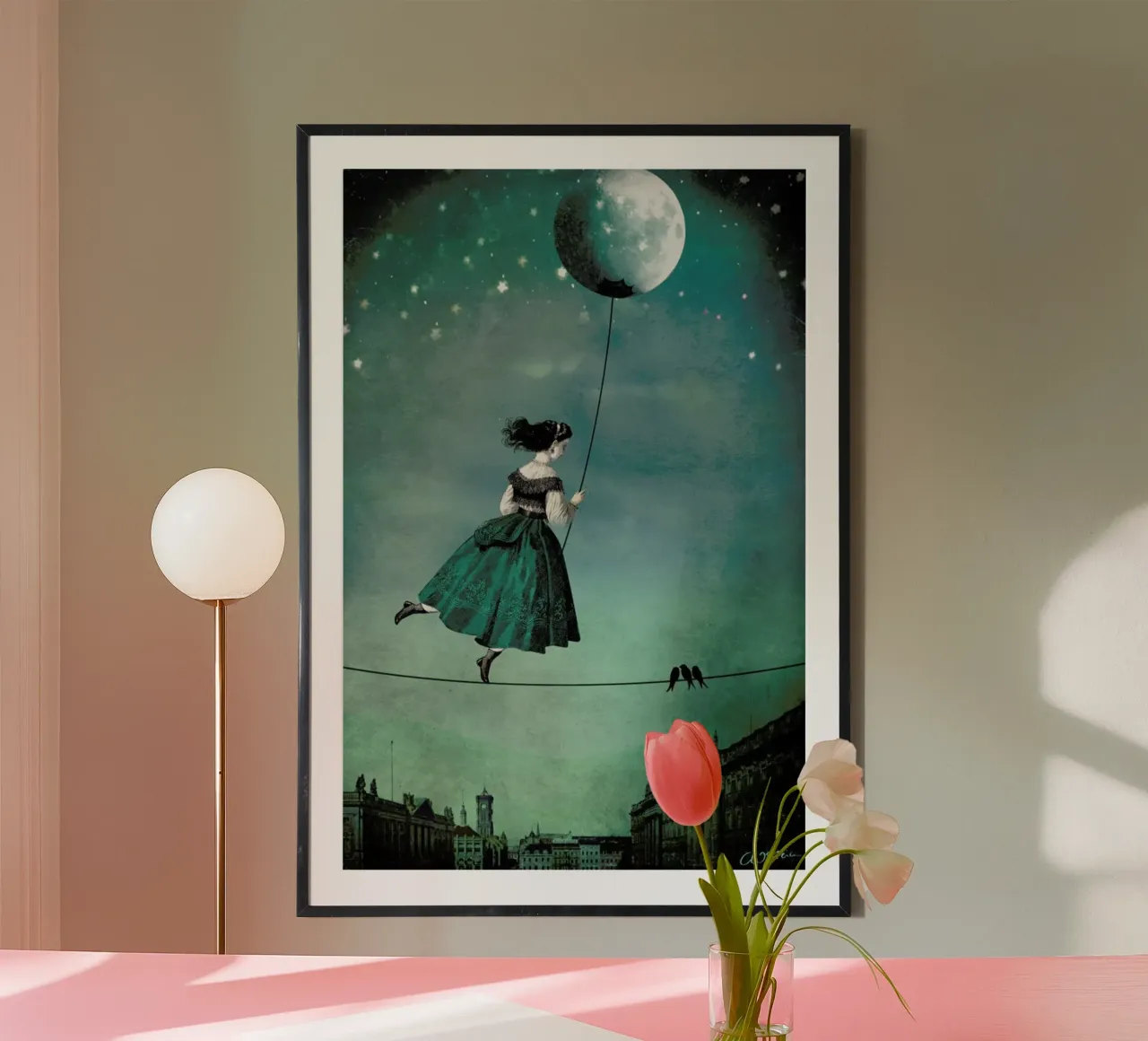 Moonwalk poster con telaio in plastica da Catrin Welz-Stein