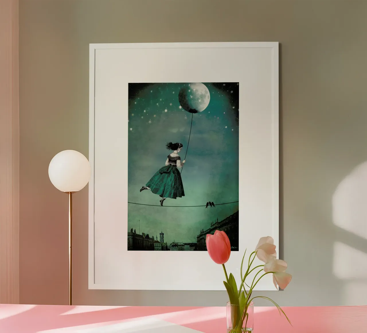 Moonwalk poster con telaio in plastica da Catrin Welz-Stein