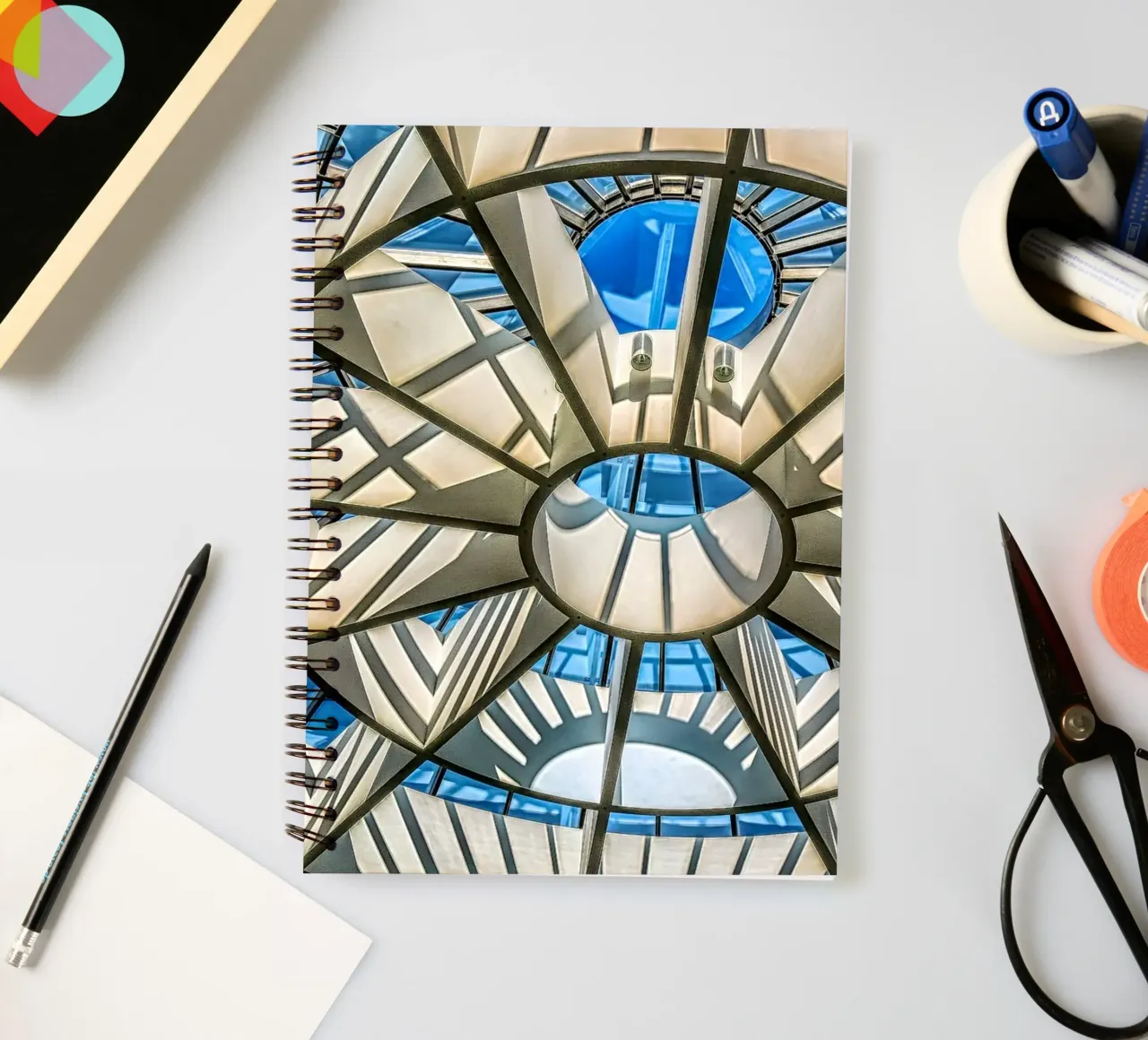 Lichtkuppel spiral notebook by Edenart