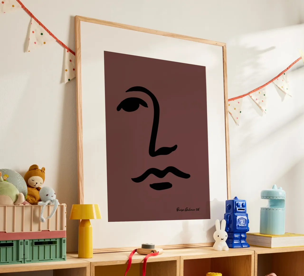 Midnight Petals poster con telaio in plastica da Mike Leymi