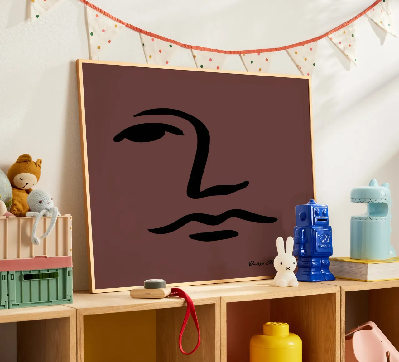 Midnight Petals poster con telaio in plastica da Mike Leymi