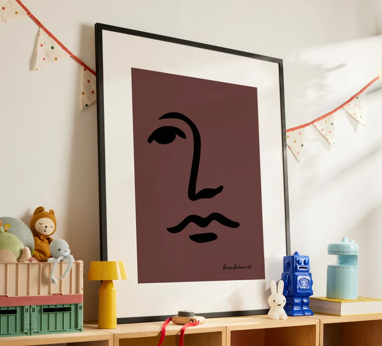 Midnight Petals poster con telaio in plastica da Mike Leymi