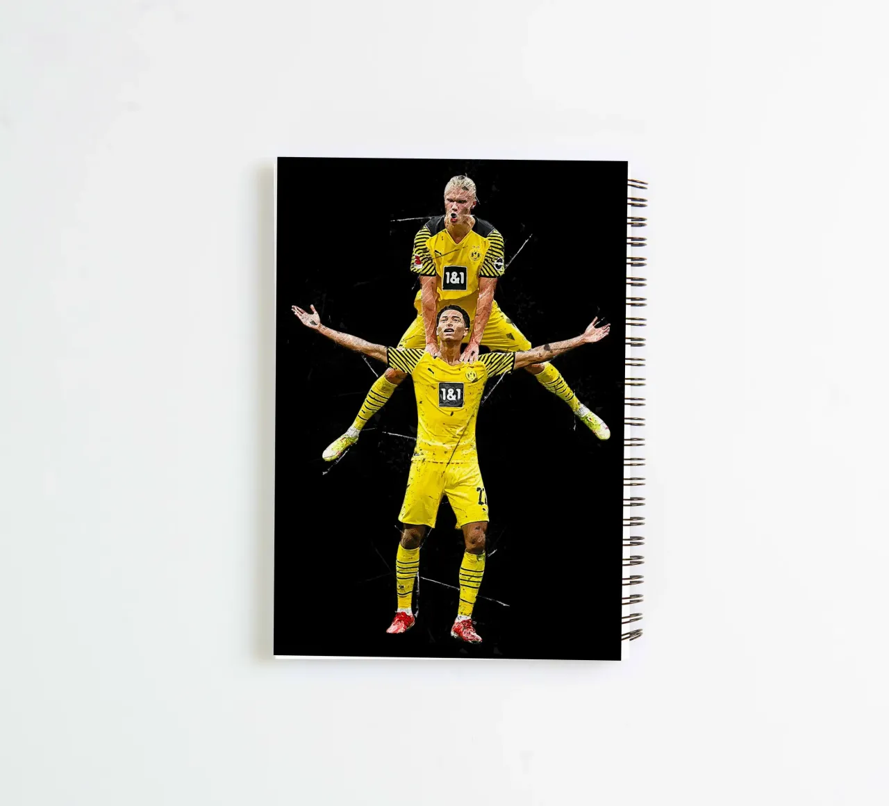 Jude Bellingham & Erling Braut Håland spiral notebook by tenten