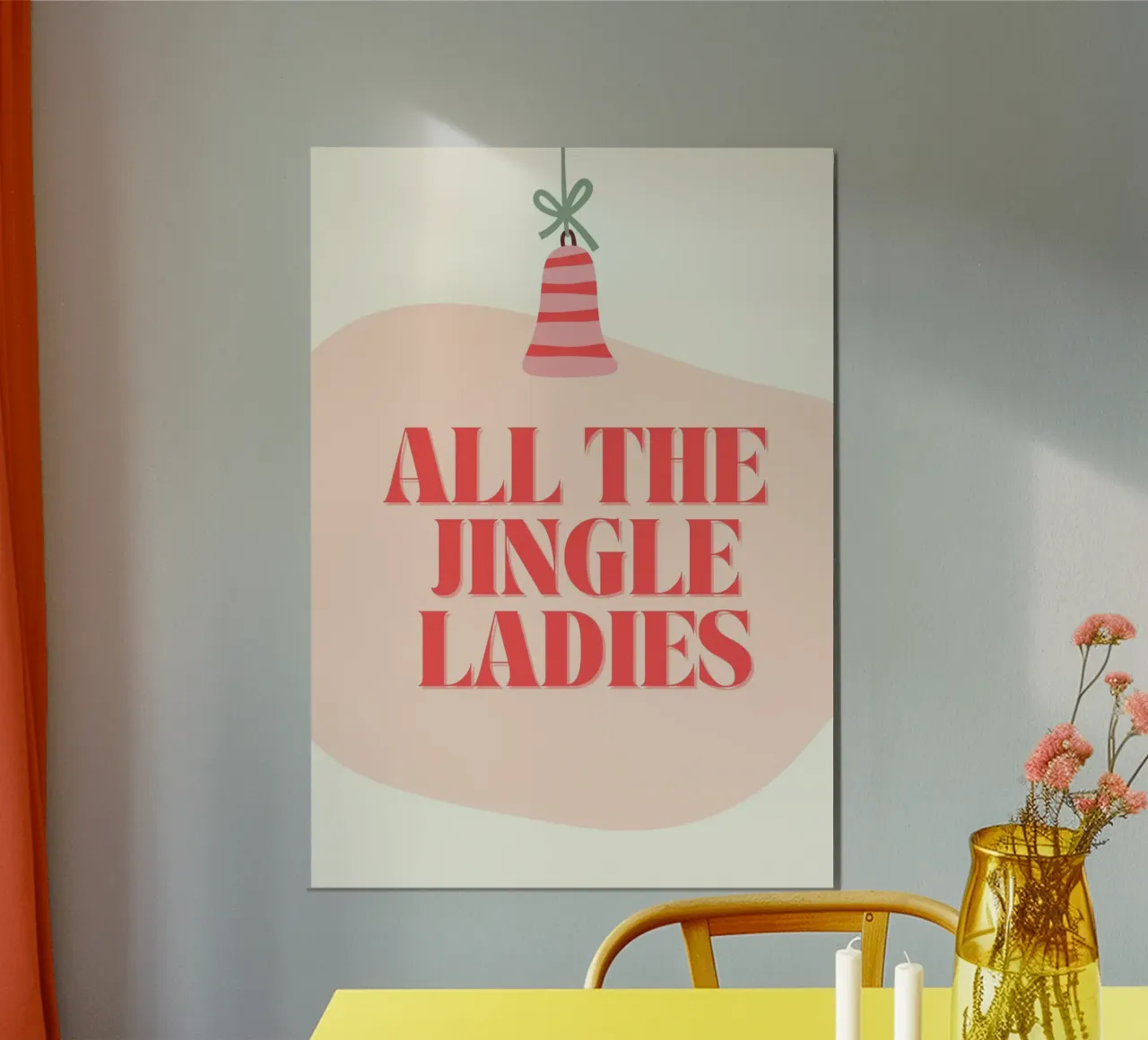 All the Jingle Ladies  |  Fun Christmas Print poster de PrintCessStudio