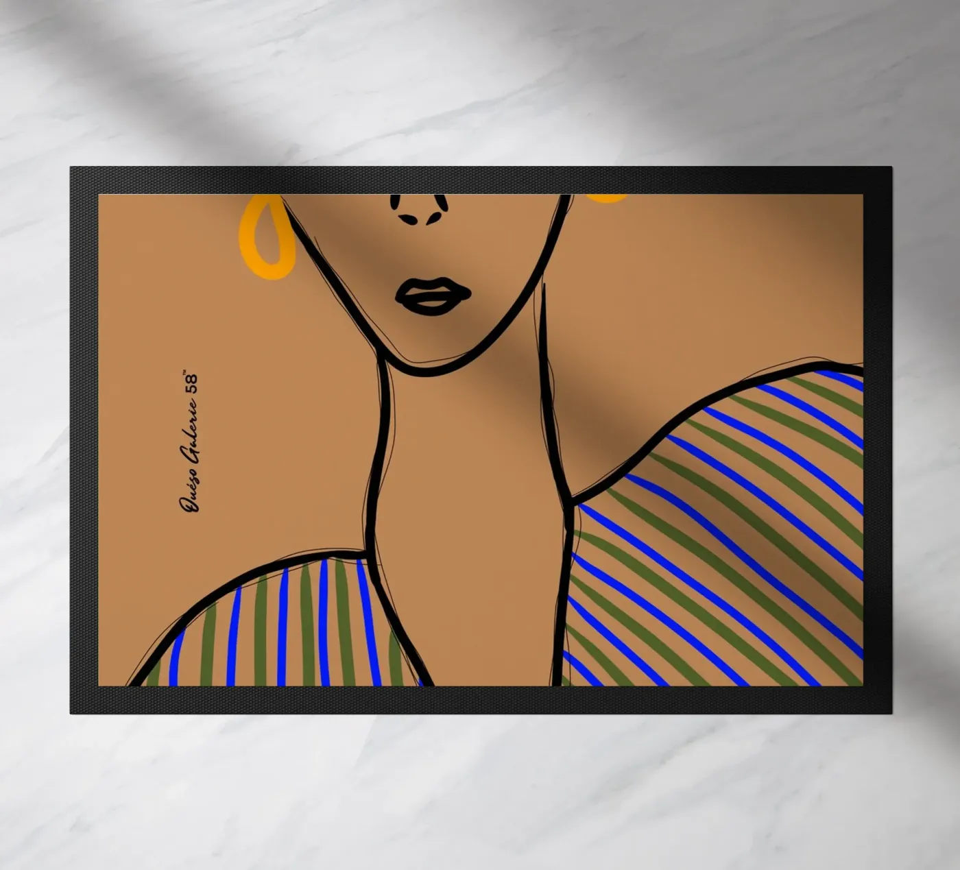 Gilded Shadows doormat by Mike Leymi