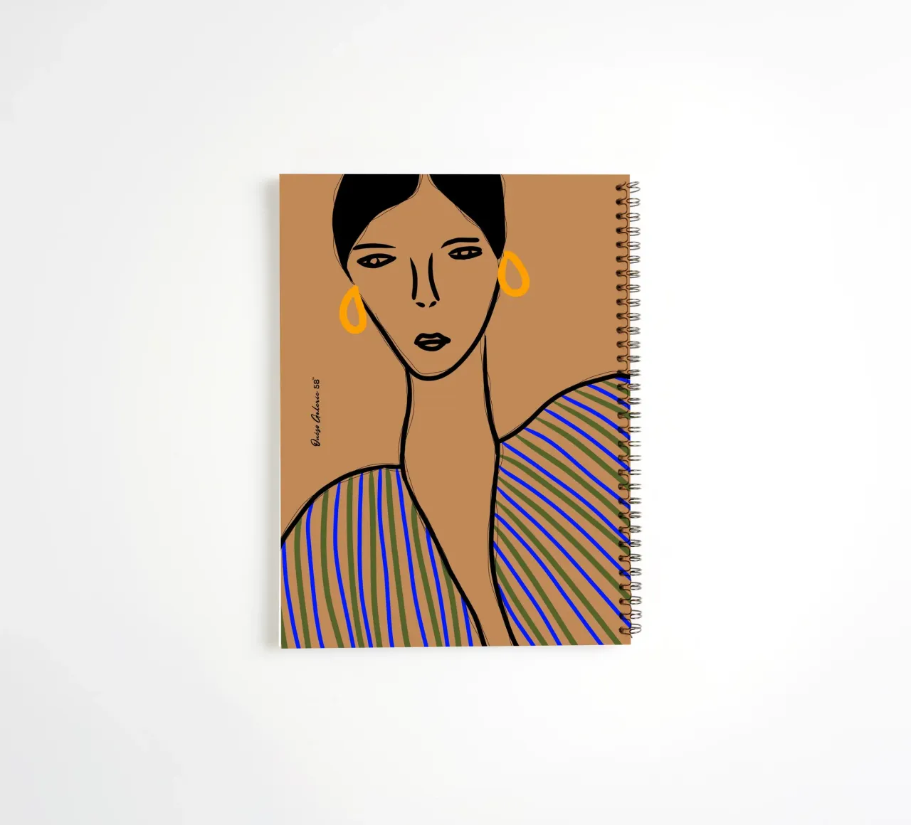Gilded Shadows spiral notebook by Mike Leymi