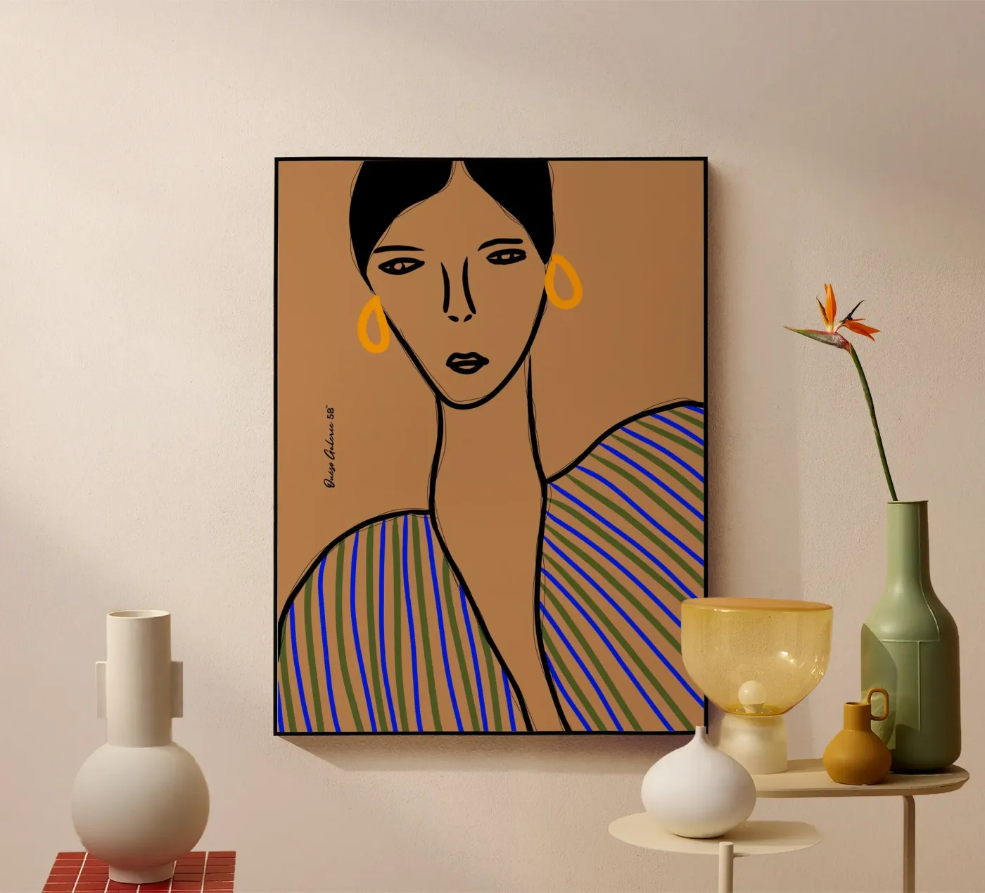 Gilded Shadows Acryl-Glas von Mike Leymi