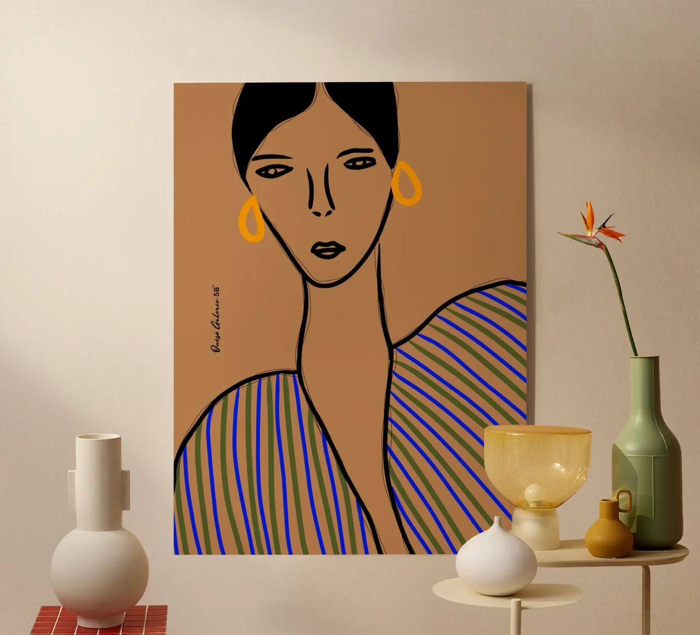 Gilded Shadows Acryl-Glas von Mike Leymi