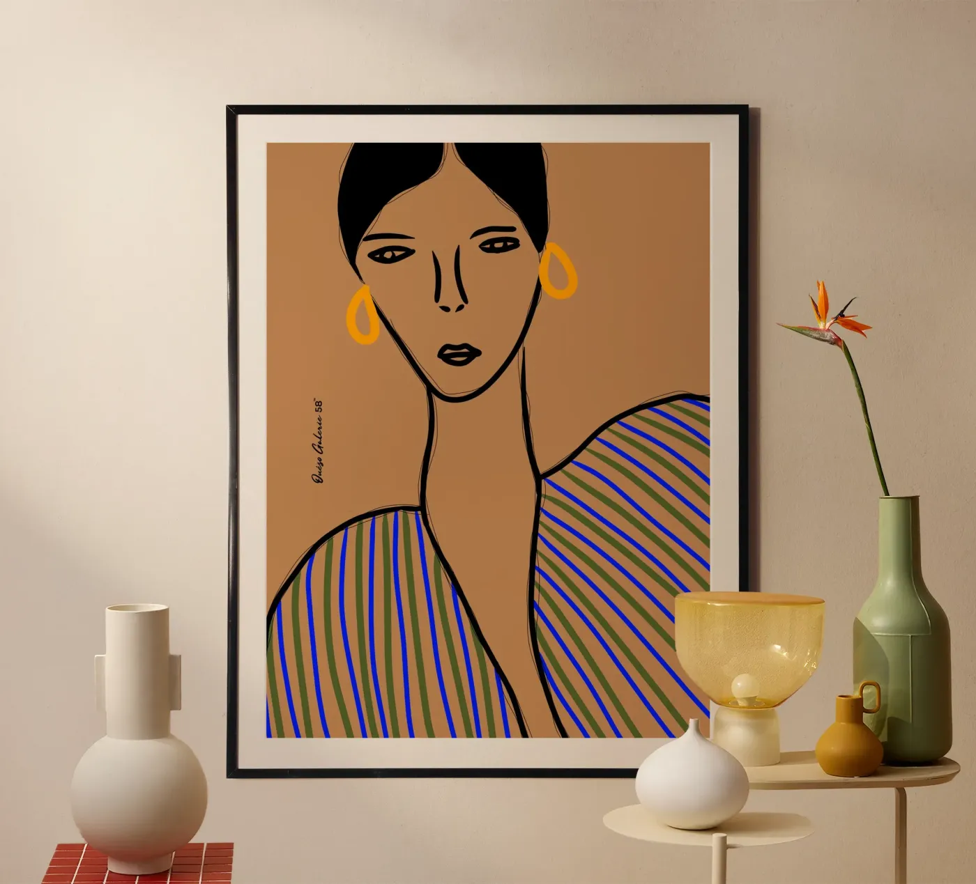 Gilded Shadows poster van Mike Leymi