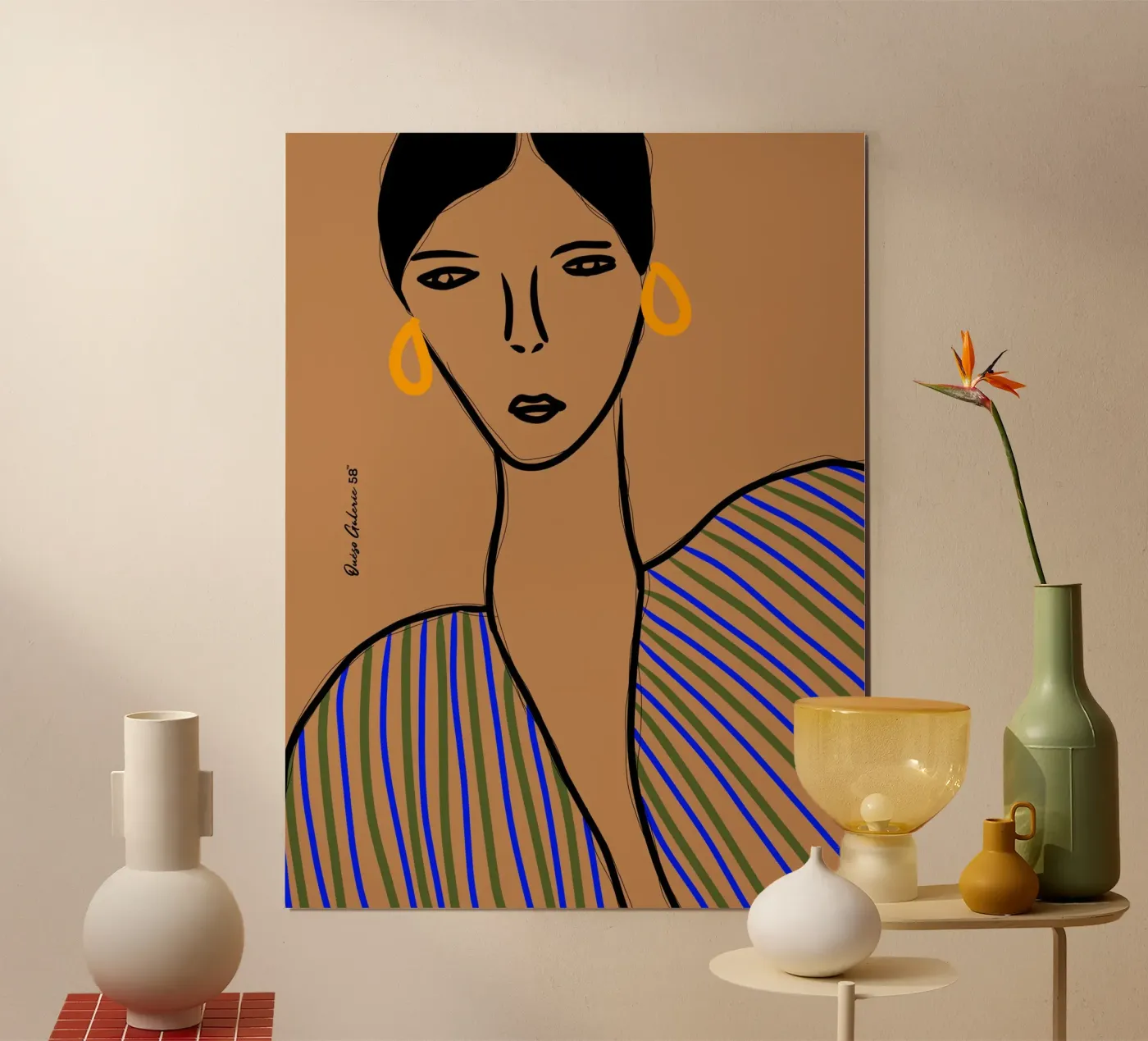 Gilded Shadows poster van Mike Leymi