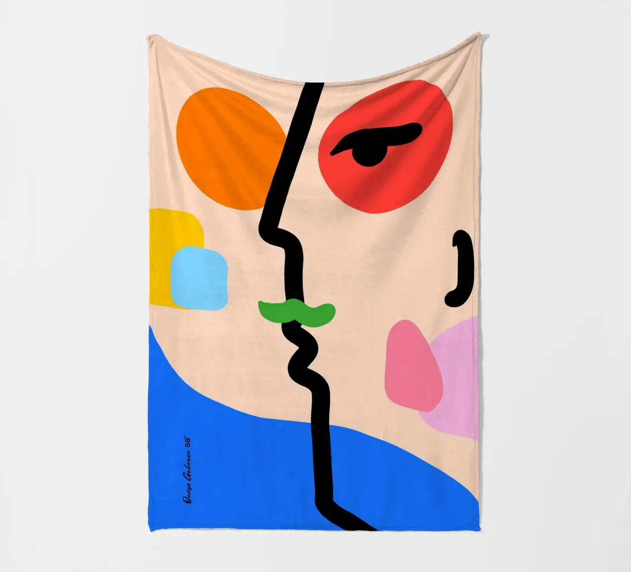 Nebula Flow fleece blanket by Mike Leymi