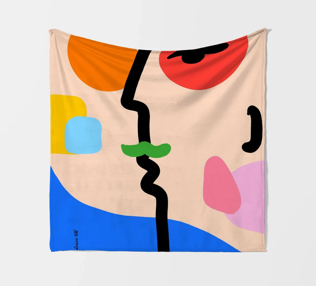 Nebula Flow fleece blanket by Mike Leymi