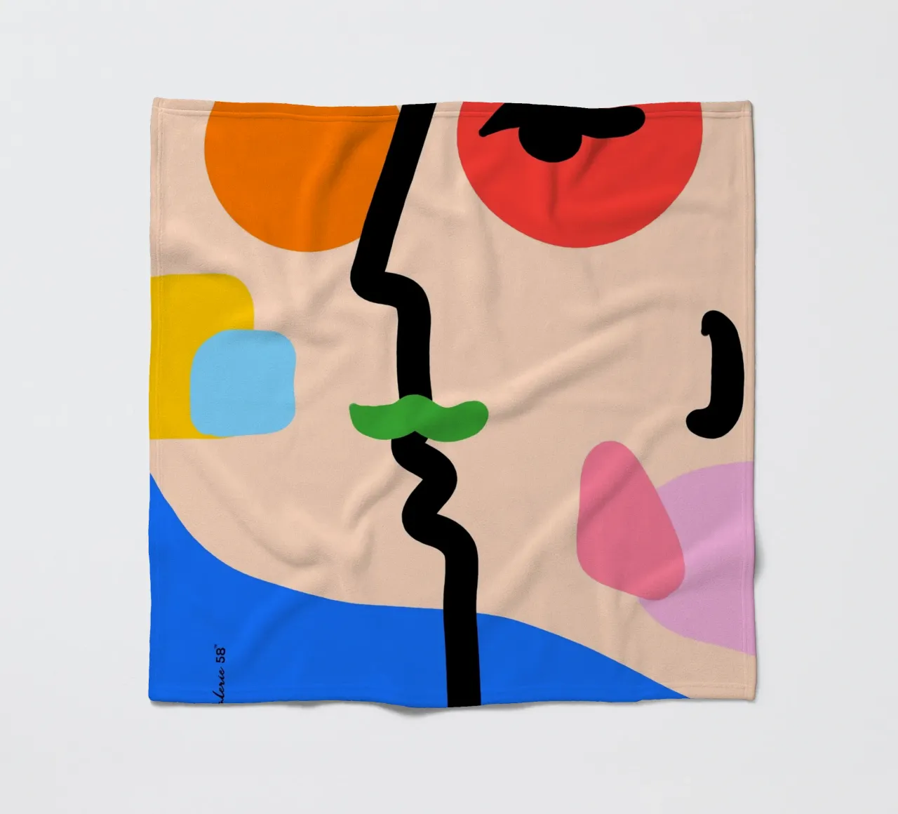 Nebula Flow fleece blanket by Mike Leymi