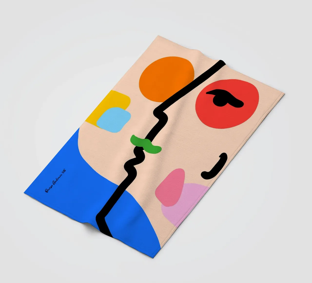 Nebula Flow fleece blanket by Mike Leymi