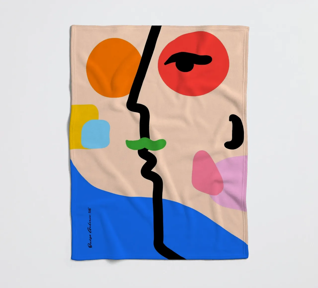 Nebula Flow fleece blanket by Mike Leymi