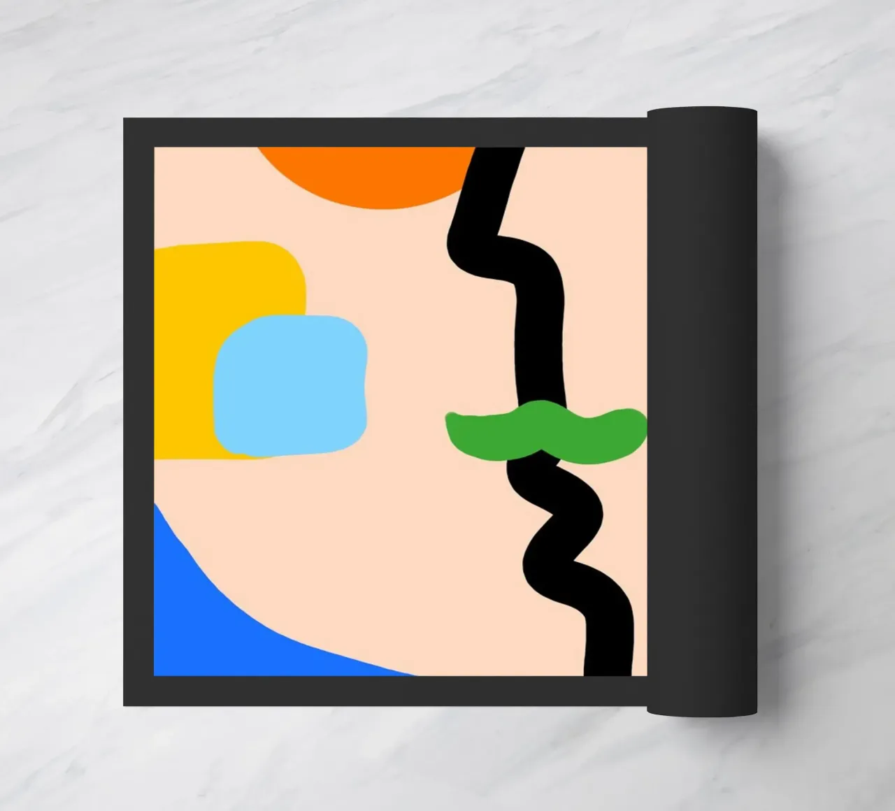 Nebula Flow Fußmatte von Mike Leymi