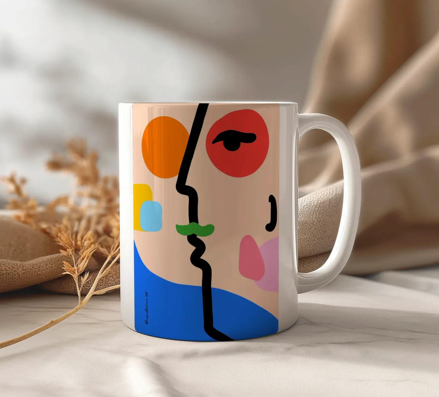 Nebula Flow ceramic mug by Mike Leymi