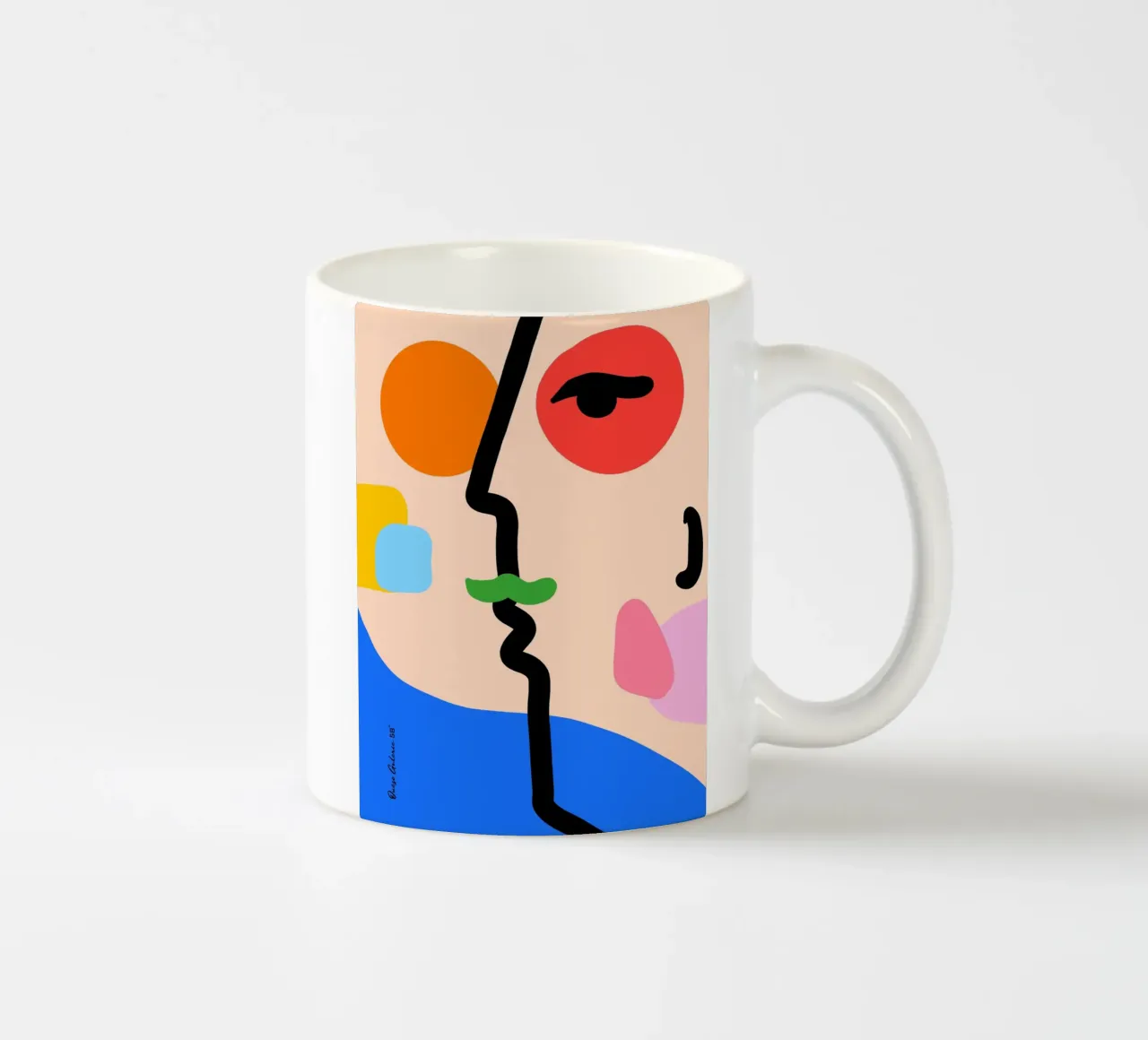 Nebula Flow Keramik Tasse von Mike Leymi
