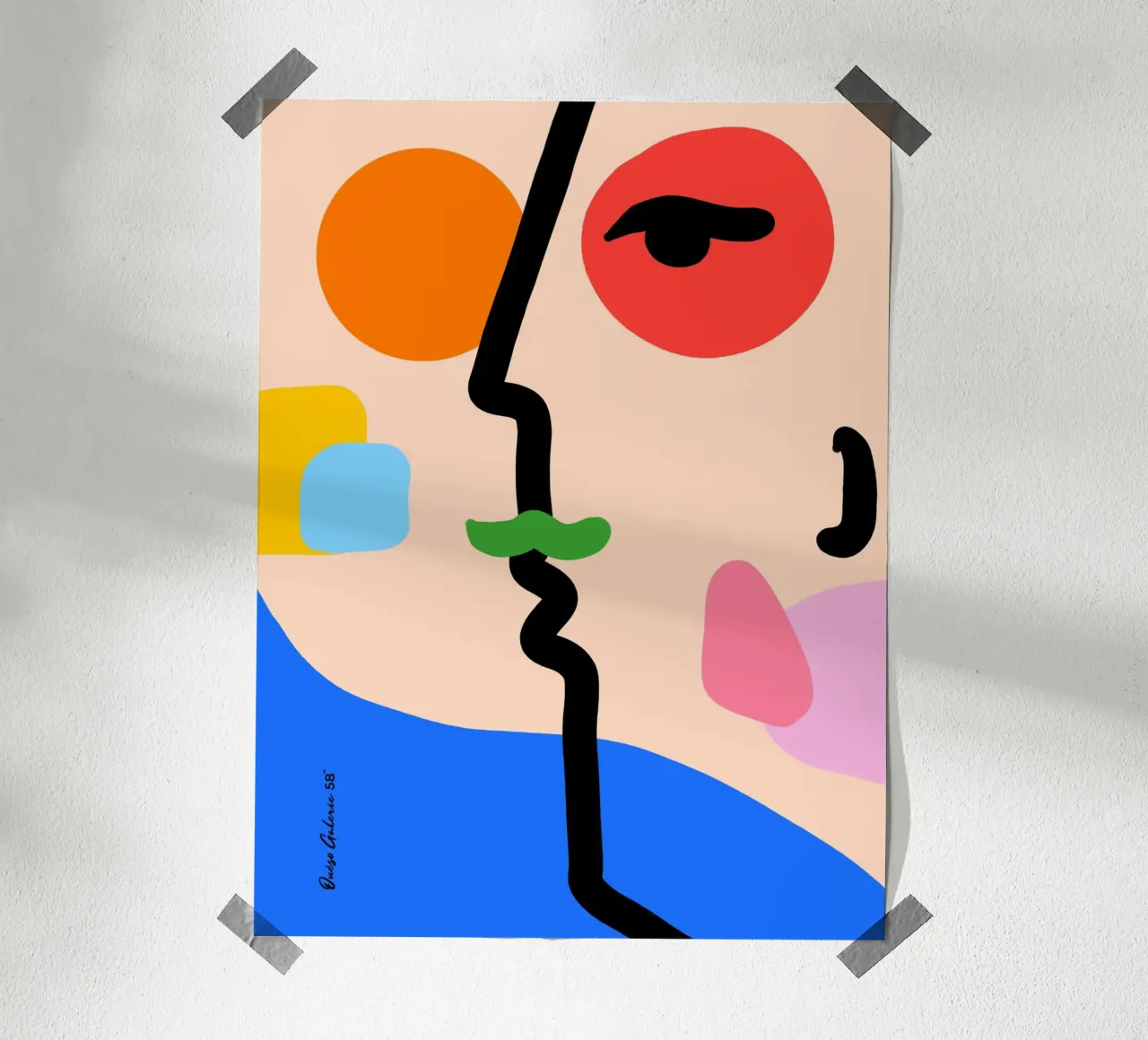 Nebula Flow poster van Mike Leymi