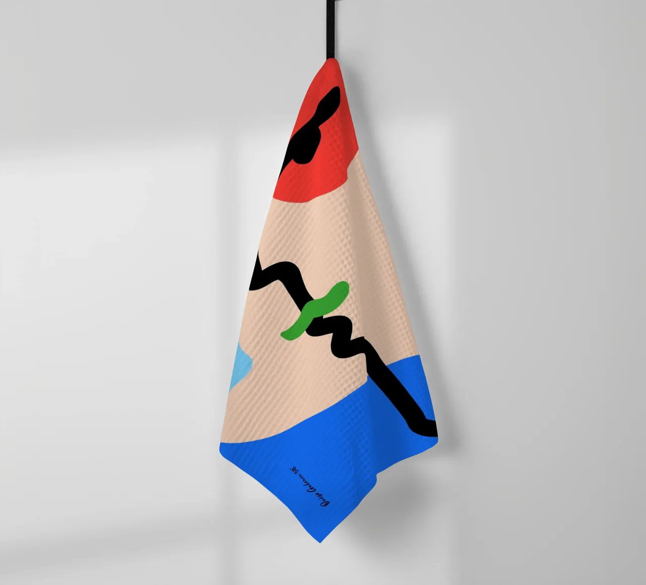 Nebula Flow tea towel by Mike Leymi