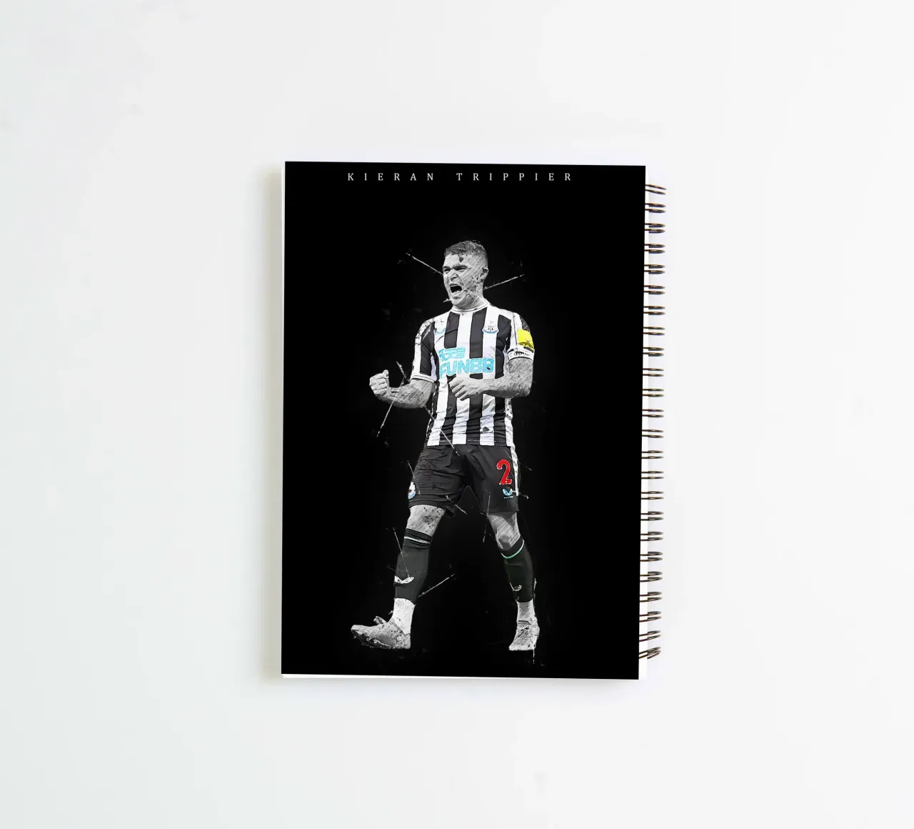 Kieran Trippier notitieboek met spiraal van tenten
