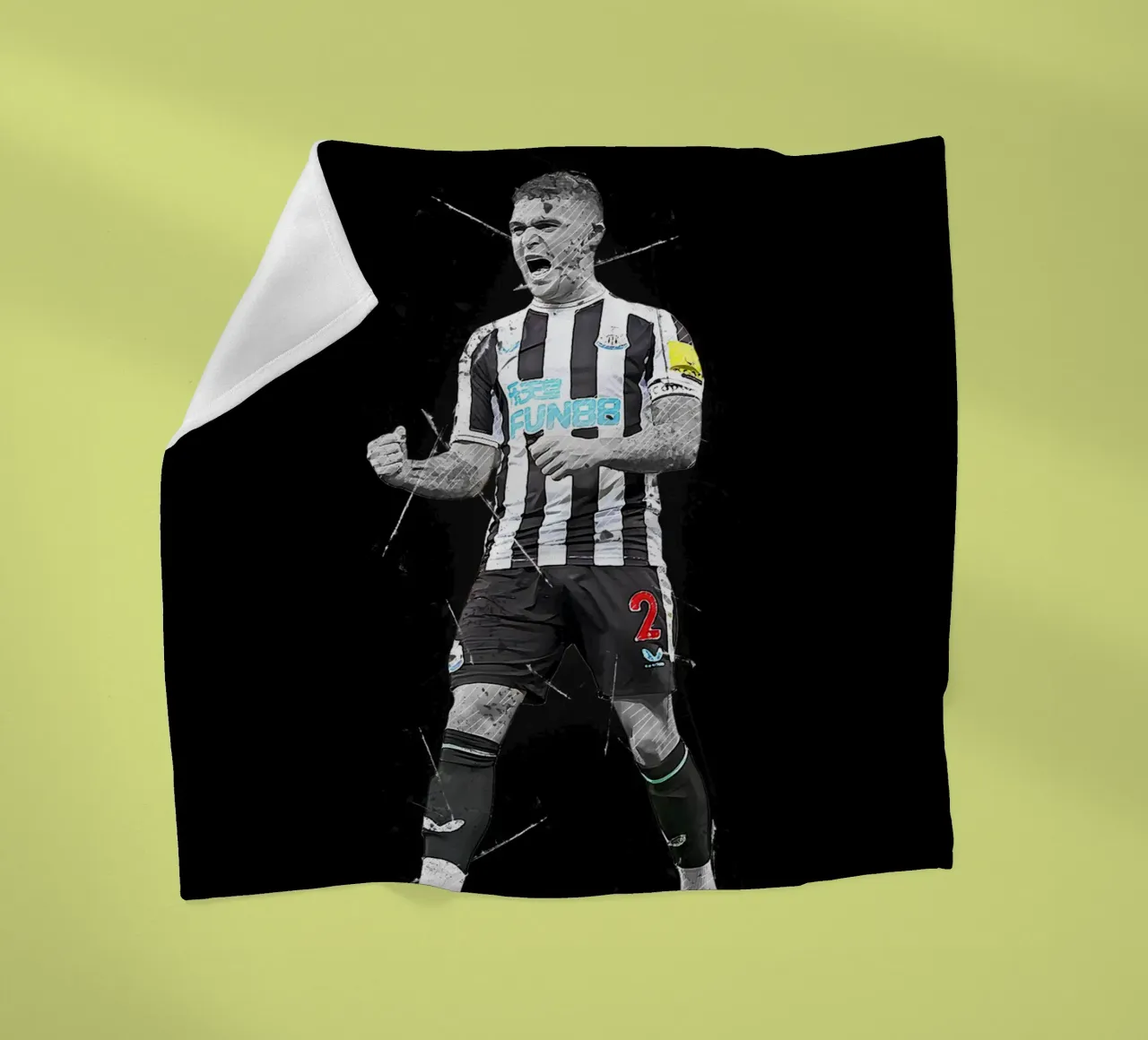 Kieran Trippier coperta in pile da tenten