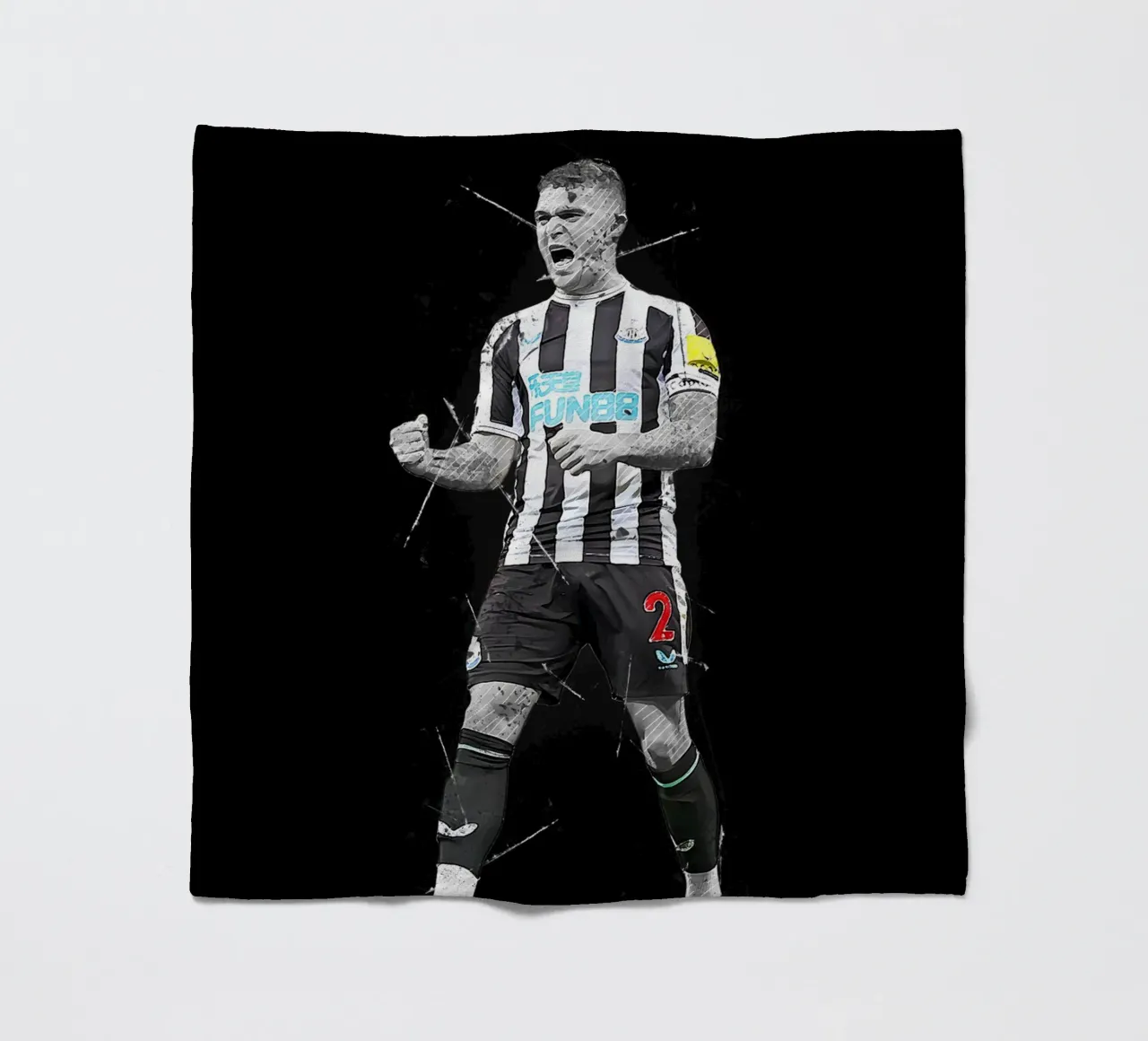 Kieran Trippier coperta in pile da tenten