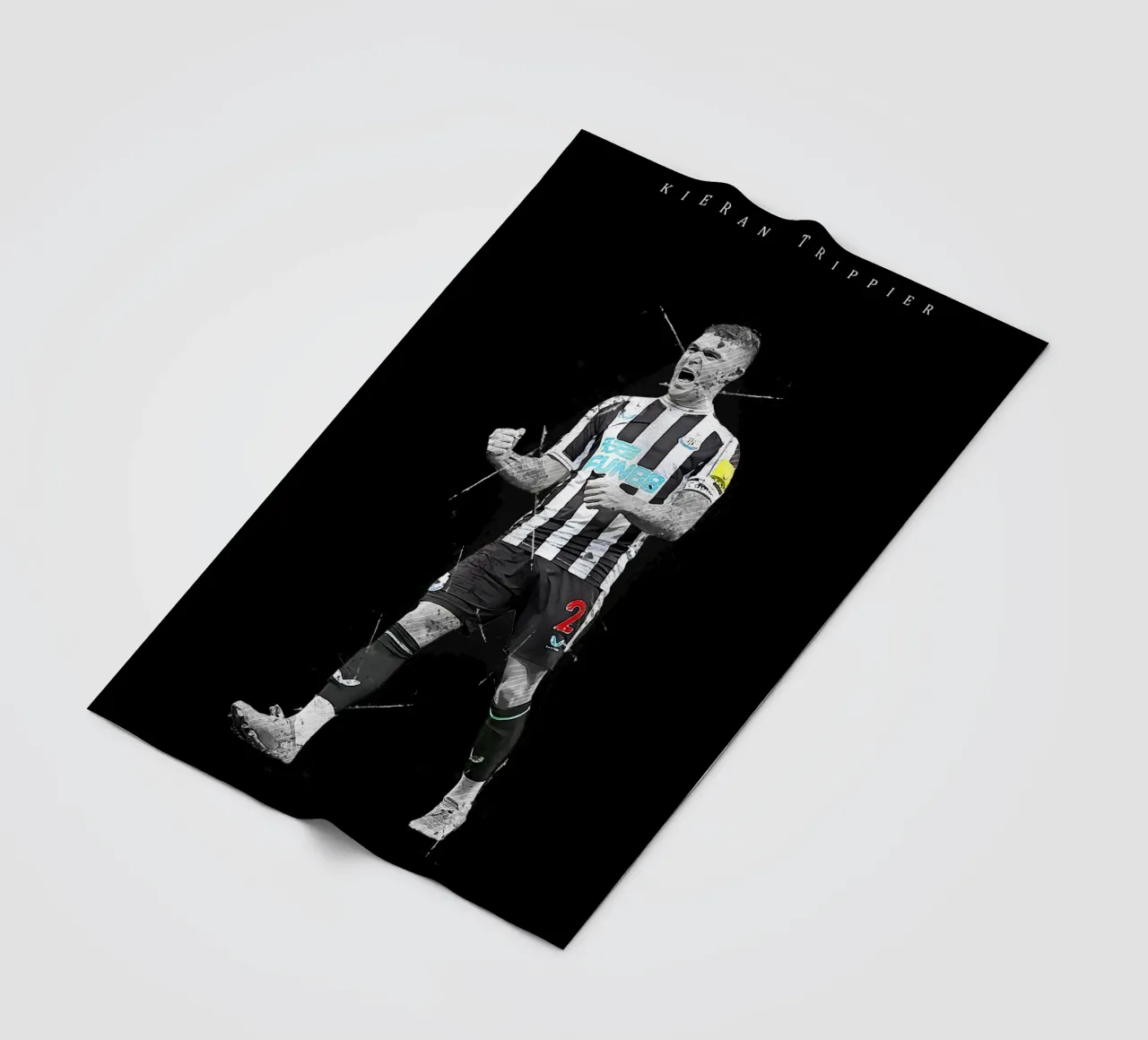 Kieran Trippier coperta in pile da tenten