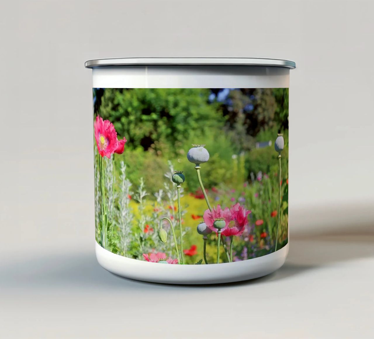Papavero tazza in smalto da Edenart