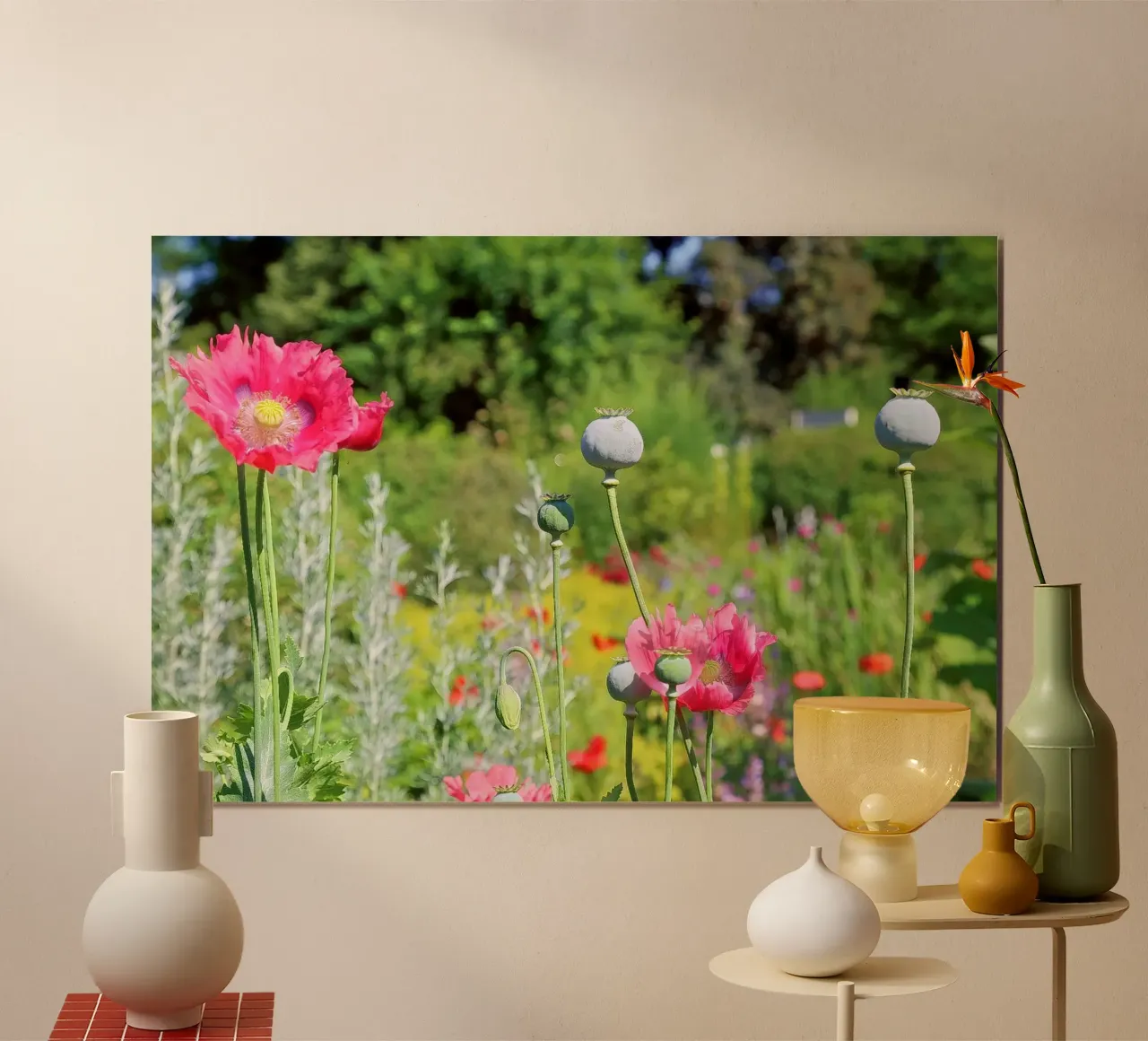 Papavero poster con telaio in plastica da Edenart