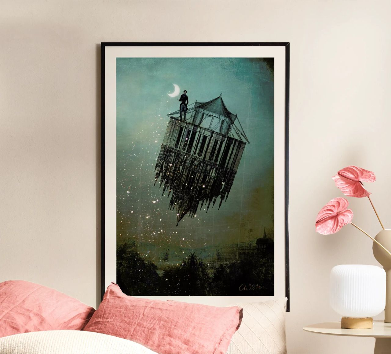 Sand Man Poster von Catrin Welz-Stein