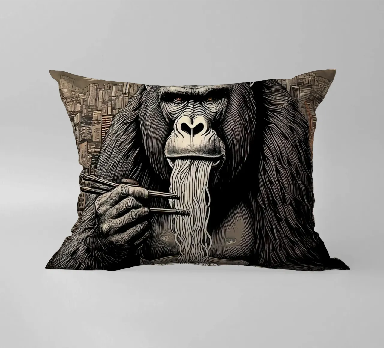 Gorillaz Ramen cuscino da tylerstudio