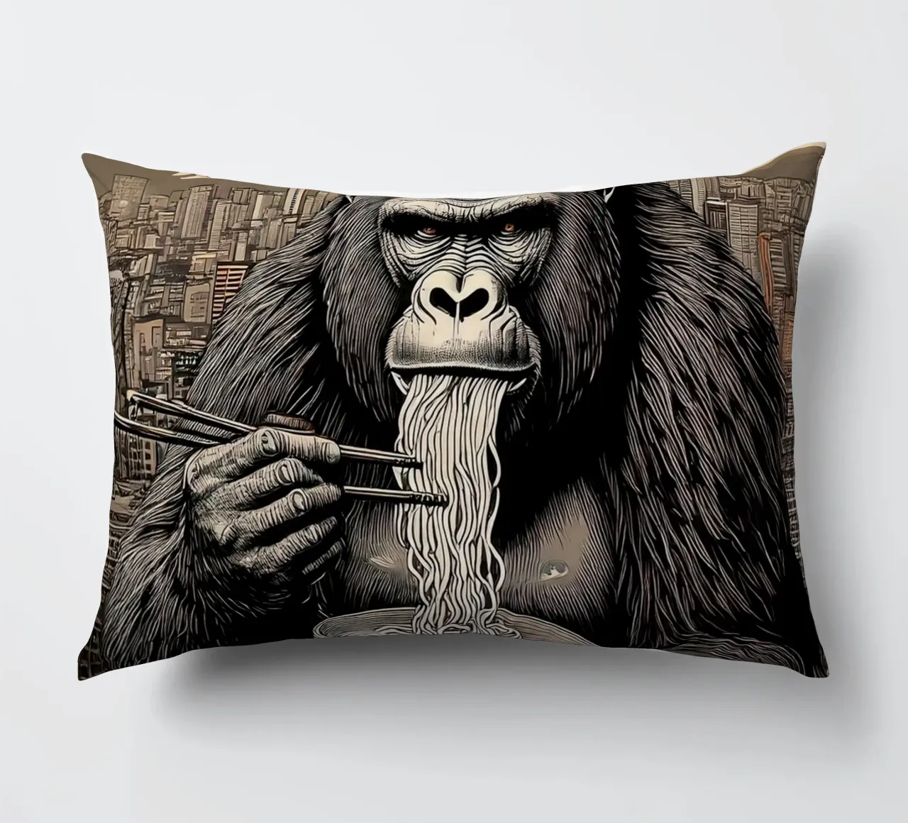 Gorillaz Ramen cuscino da tylerstudio