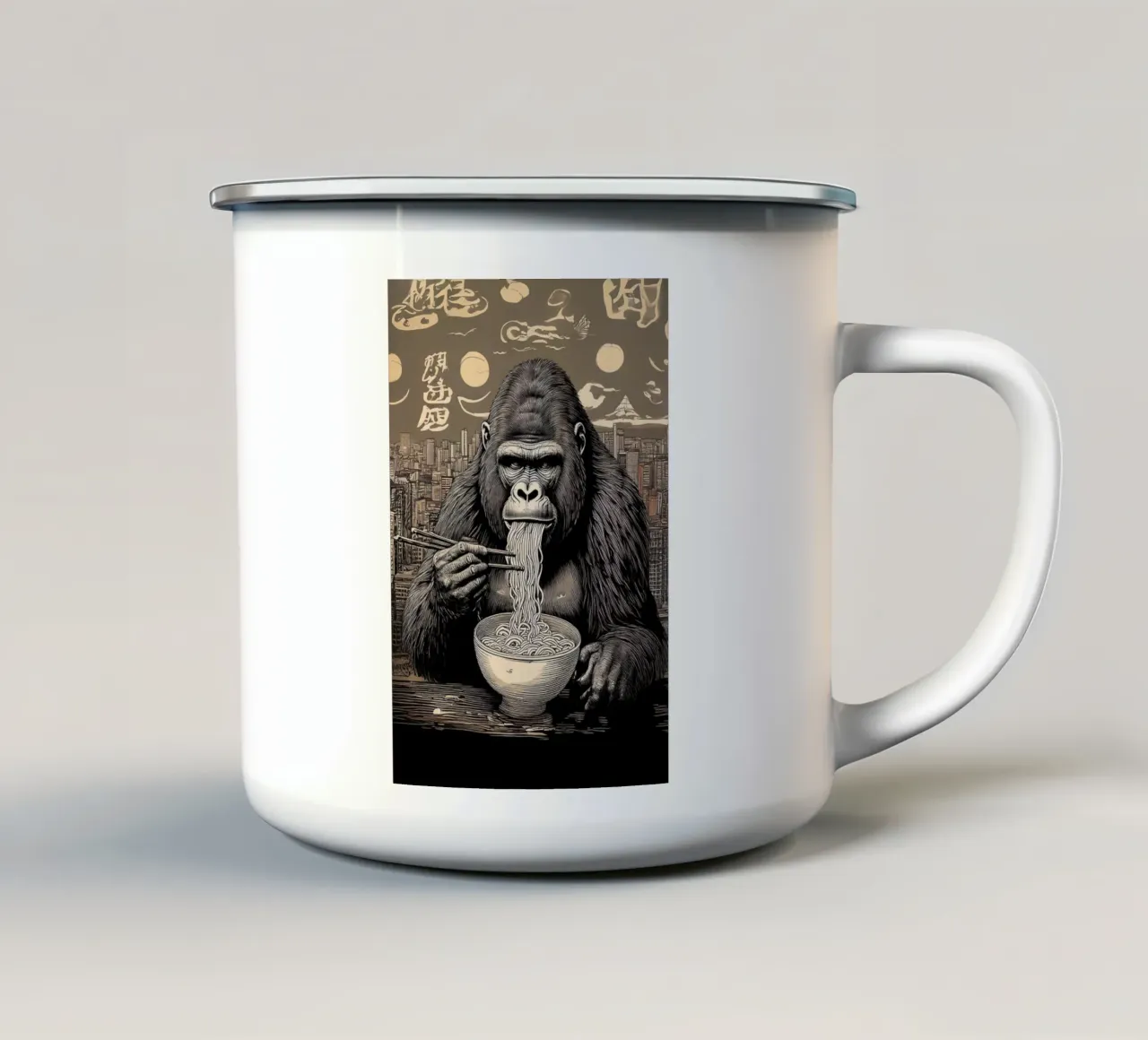 Gorillaz Ramen tazza in smalto da tylerstudio