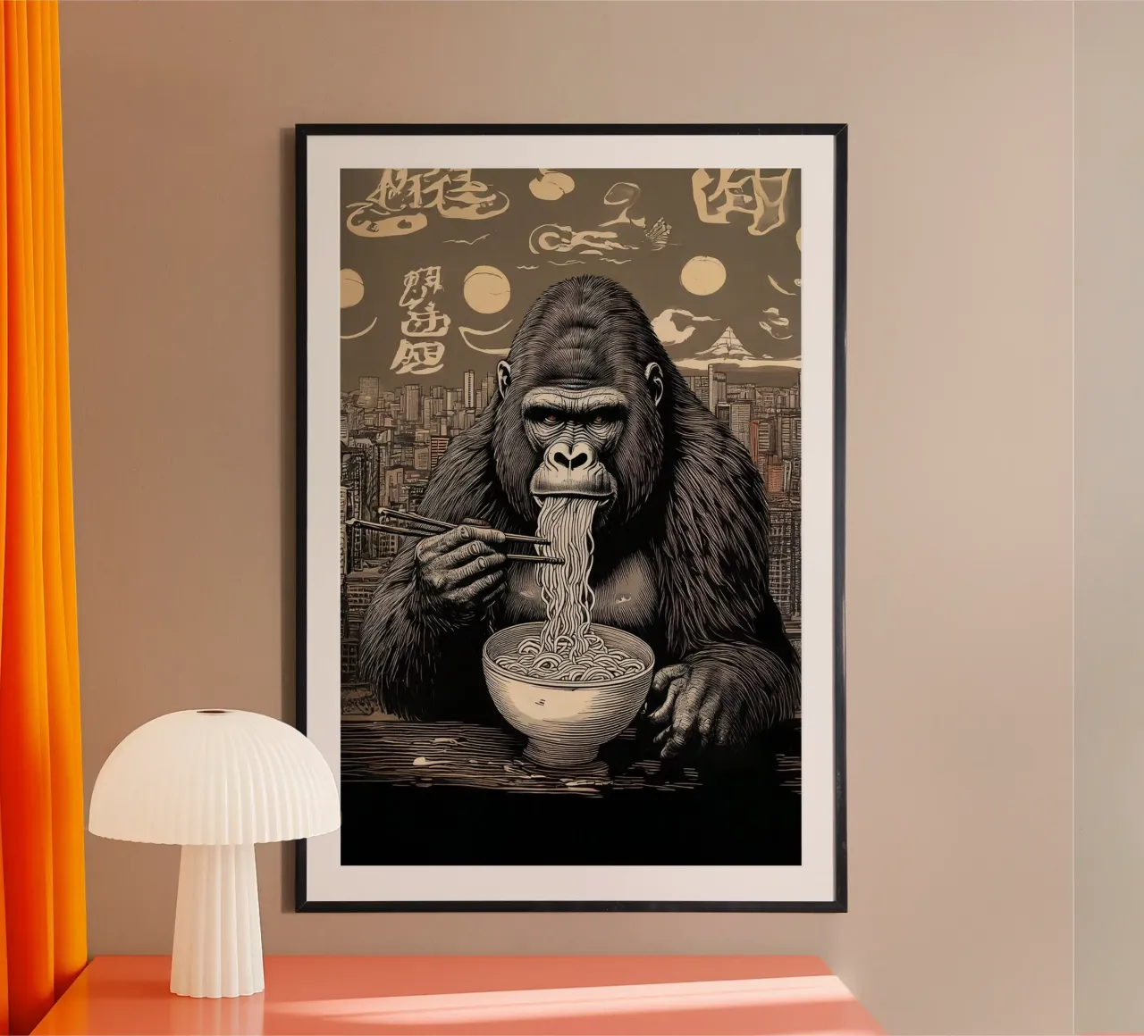Gorillaz Ramen carta hahnemühle da tylerstudio