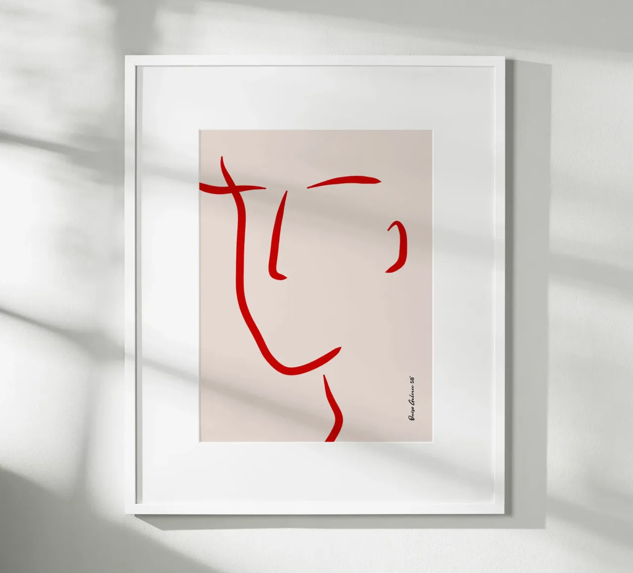 Echoes of Light poster con telaio in alluminio da Mike Leymi