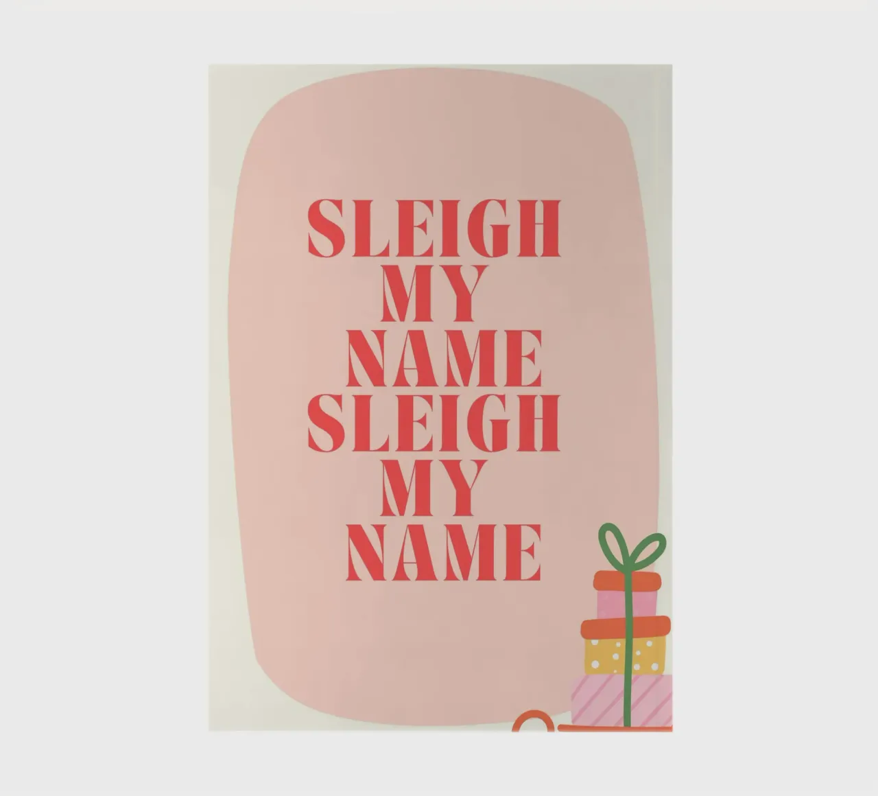 Sleigh My Name  |  Fun Christmas Print  |  Jolly Good Time diario da PrintCessStudio