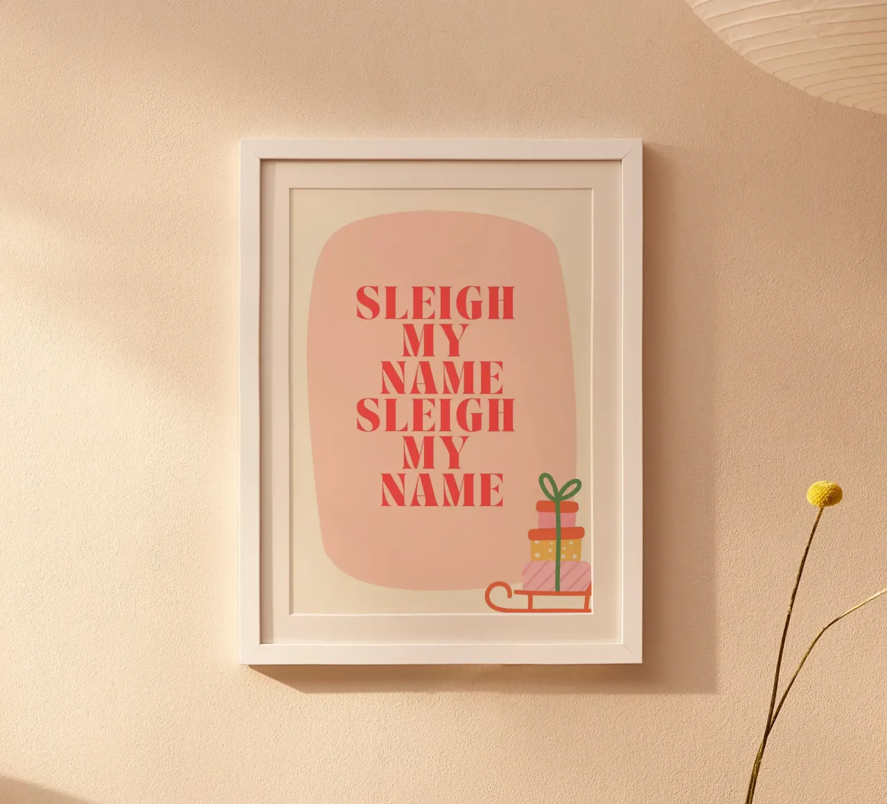 Sleigh My Name  |  Fun Christmas Print  |  Jolly Good Time carta hahnemühle da PrintCessStudio